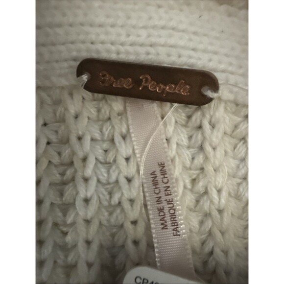 Free People High Hopes Cardigan Sweater Small Oversized Chunky Knit Slouchy Open - Picture 7 of 11